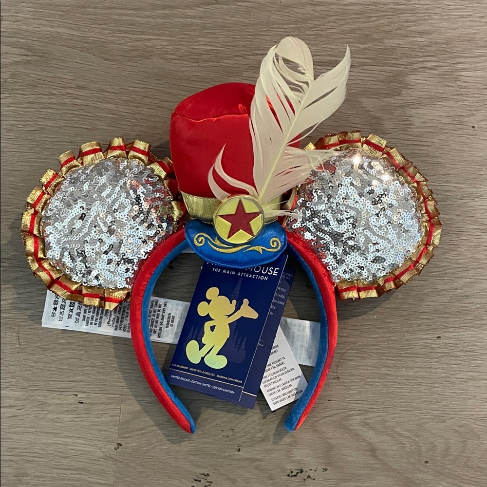 Disney Red and Gold Sequin Drum Major Minnie Ear Headband